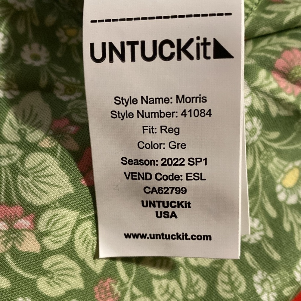 BNWT Untuckit Men’s shirt - large - Picture 5 of 7
